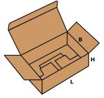 Carton boîte avec rabats